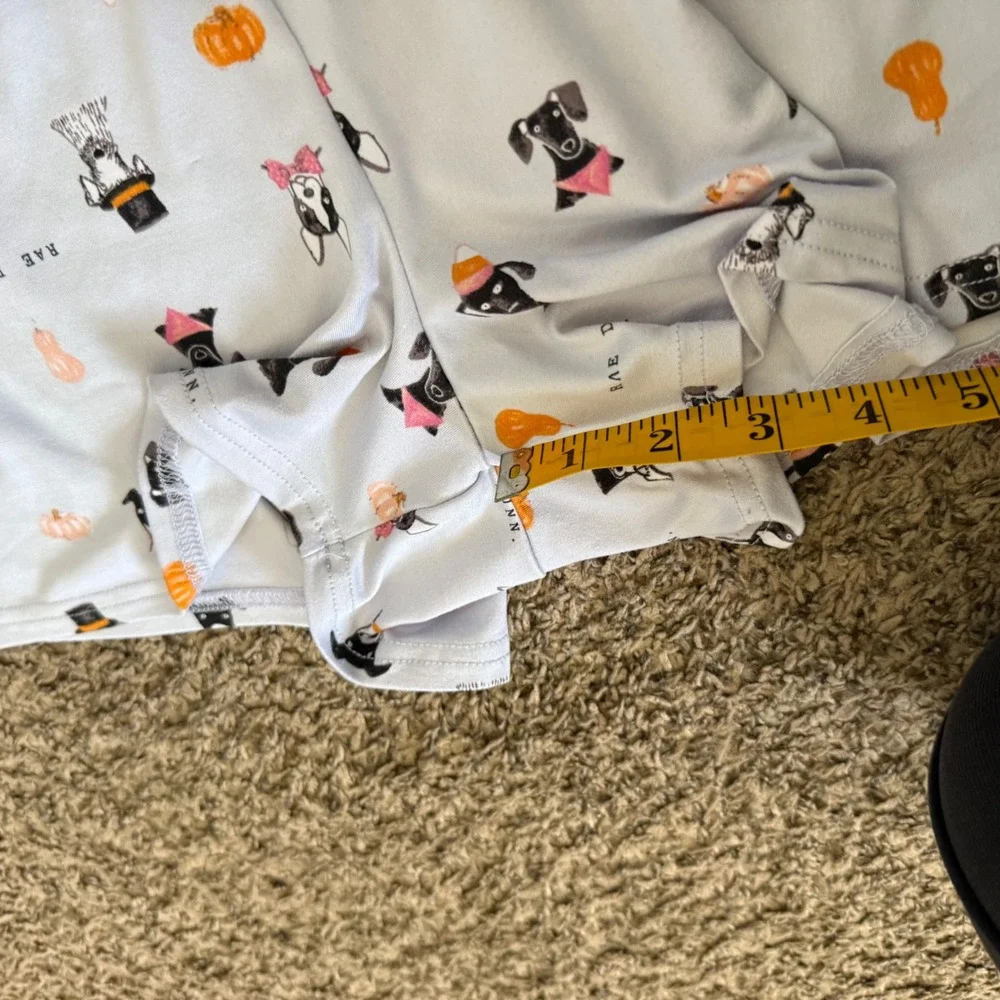 Rae Dunn Halloween Dog Pajama Shorts Women XL Purple Pumpkin Excellent Condition